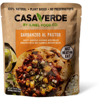 Casa Verde | Mexican Garbanzos Al Pastor, 100% Natural Food - Pack Of 6 - Real Taste | 100% Vegan & Non-Gmo, Plant-Based, No Preservatives