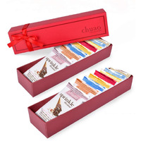 Chuao Chocolatier Taste The Joy Assorted Mini Gourmet Chocolate Bars Gift Box | Milk And Dark Chocolate Flavor Variety Sampler For Holiday, Birthday, Valentines Day, Mothers And Fathers Day, Thank You, Corporate Gift Baskets | 16 Bars