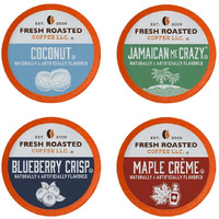 Fresh Roasted Coffee, Fun Flavors, Flavored Coffee Pod Variety Pack, K-Cup Compatible, 48 Count