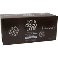 Frannie's Sparkling Beverage- Zero Calories & Sugar, Aspertame Free: 8-Pack 12 Fl. Oz. Cans (Cold Coco Latte)