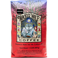Raven's Brew Coffee Full Bodied Coffee Dark Roast Ground - Wicked Wolf 2Lb