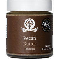Nutural World - Smooth Pecan Nut Butter 6 Oz (170G) - 100% Pure Single Ingredient
