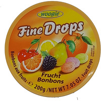 Woogie Fine Drops Fruit Mix Candies 200G