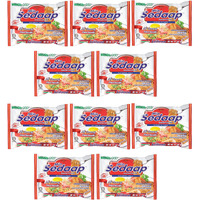Mi Sedaap - Authentic Indonesian Instant Noodles, Halal Certified, Perfect For Quick And Flavorful Meals | 3 Oz (Pack Of 10, Mie Goreng (Fried Noodle Flavor))