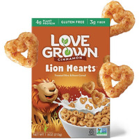 Love Grown Lion Hearts Cereal, 7.5Oz Box, 6-Pack