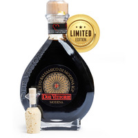 Due Vittorie Oro Gold Barrel Aged Balsamic Vinegar - Special Edition. Igp Balsamic Vinegar Of Modena Italy. Traditional Aged Balsamic Vinegar In Glass Decanter- 8.45 Fl Oz (250Ml)