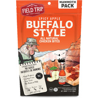 Field Trip Chicken Jerky Bites, All Natural And Gluten Free, Keto And Paleo-Friendly Healthy Snack, Low Calorie, High Protein Snacks With No Nitrates, 12Oz Bag, Spicy Buffalo Style
