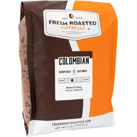 Fresh Roasted Coffee,100% Colombian, 5 Lb (80 Oz), Medium Roast, Kosher, Ground