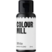 Colour Mill Aqua Blend Water-Based Food Coloring, 20 Milliliters White