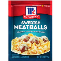 Mccormick Sweedish Meatballs Sauce Mix (2.11 Oz Packets) 4 Pack