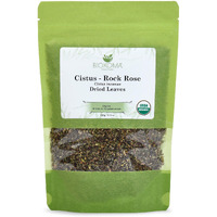 Pure And Organic Biokoma Cistus - Rock Rose Natural Dried Leaves, Herbal Tea In Resealable Pack Moisture Proof Pouch 100G - Turkish