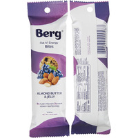 Berg Oat N' Energy Bites - Non-Gmo, Gluten Free, Dairy Free, Soy Free And Vegan - Clean Energy Snack - 1.5Oz, Pack Of 8 (Almond Butter & Jelly)