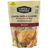 Spice Hunter Turkey Brine & Bag, Lemon, Garlic And Herb, 11 Ounce