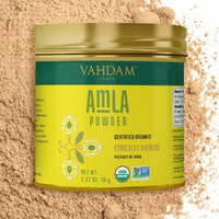 Vahdam, Organic Amla Powder (2.47Oz/70G) Gluten Free, Non Gmo, 100% Raw Indian Gooseberry Powder (Amalaki) Perfect For Cooking, Juices, Smoothies | Direct From Source