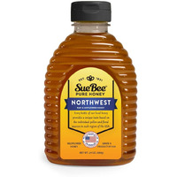 Sue Bee Honey Regional Northwest Usa Honey, Strained, Unfiltered Beekeeper-Owned Co-Op Honey, 24-Ounce