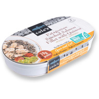 Coles - Patagonian Smoked Salmon Fillet With Quinoa | Ready To Eat Meal | 5.6 Oz Hand-Packed Canned Fish | 19G Protein | High In Vitamin D | Open & Eat