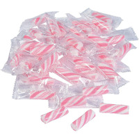 Mini Candy Canes (113 Individually Wrapped Sticks) Christmas And Party Candies (Pink)