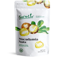 Food To Live Macadamia Nut Halves & Pieces, 8 Ounces - Raw, Shelled, Unsalted, Kosher, Vegan, Bulk. Keto Snack. Good Source Of Healthy Fats. Great For Baking, And As Topping For Salads, Yogurt.