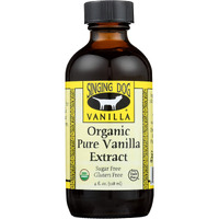 Singing Dog Vanilla, Organic Pure Vanilla Extract, 4 Fluid Ounce Bottle
