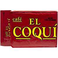 El Coqu   Dark Roast Espresso Ground Coffee, Rich, Ground Coffee, Bulk Coffee, Authentic Puerto Rican Style Coffee, Vacuum Sealed, Ground Espresso Beans, 6 Oz (12 Pack)