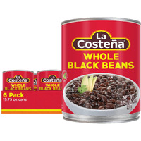 La Costea Whole Black Beans, 19.75 Ounce Can (Pack Of 6)