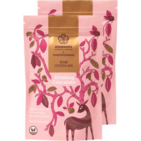 Elements Truffles Rose Essential Oil Hot Chocolate - Heavy Metal Tested- All-Natural, Handmade Hot Chocolate Mix - Uses Ecuadorian, Fair Trade, Organic Cacao Powder - Vegan Hot Cocoa Mix - 16 Oz