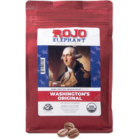Rojo Elephant Washington Original Handcrafted Ground Coffee, Made From 100% Arabica Beans, Premium Medium Roast, Smooth, Rich Flavor, Usda Organic, 11 0Z Pack