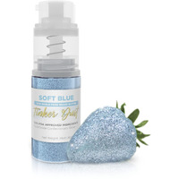 Tinker Dust - Soft Blue (4G, 1X Mini Pump) Edible Glitter For Desserts, Beverages, Cupcakes, Cake Pops And Cookies By Bakell