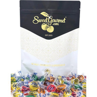 Sweetgourmet Sugar-Free Assorted Fruits Hard Candy | 4 Flavors | 1 Pound