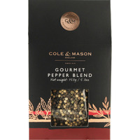 Cole & Mason Gourmet Peppercorn Refill Box - Freshly Ground Flavor For Your Culinary Creations 5.3Oz