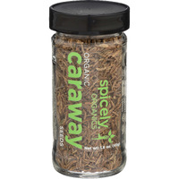 Spicely Organic Caraway Seeds Whole 1.60 Ounce Jar Certified Gluten Free