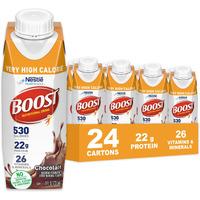 Boost Very High Calorie Chocolate Nutritional Drink - 22G Protein, 530 Nutrient Rich Calories, 8 Fl Oz (Pack Of 24)