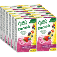 True Lemon Wildberry Lemonade Water Enhancer Drink Mix (12 Pack Of 10 Count Boxes), Low Calorie Drink Mix Packets For Water, Powdered Drink Mixes & Flavorings, Individual Drink Packets, Water Flavor