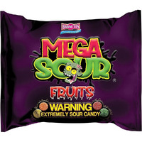 Barnetts Mega Sour Fruits 104G - 1 Pack (13 Candies)