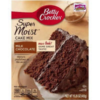 Betty Crocker Supermoist Cake Mix, Milk Chocolate, 15.25-Ounce (Pack Of 4)