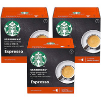 Nescafe Dolce Gusto Starbucks Colombia Espresso X 3 Boxes (36 Capsules) 36 Drinks