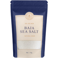 Saltcraft Company - Baja Sea Salt, Natural Grain Crystals, Low Sodium 30%, Kosher Certified & Mineral Salt - 4 Ounce