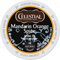 Celestial Seasonings Mandarin Orange Spice Herbal Tea, Single-Serve Keurig K-Cup Pods, 96 Count