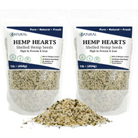 Zatural Organically Grown Hemp Hearts 100% Pure Hulled Hemp Seeds Raw Plant Based Proteins & Vegan Omegas (2 Pounds)