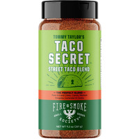 Fire & Smoke Society Taco Secret Taco Seasoning Mix | Xlarge Bottle | Fajita Seasoning Mix, Carnitas, Meat, Mexican Spice Blend | Msg Free, Gluten Free, Non-Gmo | 9.2 Oz