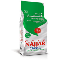 Caf   Najjar, Turkish Coffee With Cardamom, 200 Gr, 100% Arabica Coffee Beans, Ground Coffee, Dark Roast, Lebanese Coffee, Arabic Coffee, Coffee Beverages, Works With Turkish Coffee Machine.