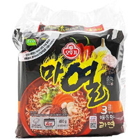 Ottogi Mayeul Ramen, 4 Pack Of Super Spicy Bold Garlic Flavor Korean Instant Noodle, Bold Savory Broth Soup (4.23Oz X 4)