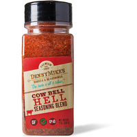 Premium Barbeque Rub Meat Seasoning Mix | Award Winning Dry Rub For Bbq Smoking Grilling Gluten-Free Grilling | Spice Smoke Seasoning- Dennymike's Cow Bell Hell - 7Oz Shaker Pack
