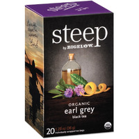 Bigelow 17700 Steep Tea, Earl Grey, 1.28 Oz Tea Bag, 20/Box