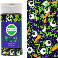 Mystic Sprinkles Halloween Sprinkle Mixes (Monster Mash-Up Sprinkle Mix 3.4Oz)