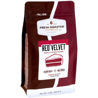 Fresh Roasted Coffee, Red Velvet Flavored Coffee, 12 Oz, Medium Roast, Kosher, Ground