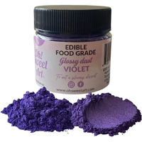 Oh Sweet Art Glossy Luster Dust Edible 7G (0.25Oz) Choose Your Color (Violet)