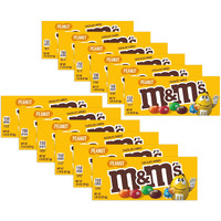 M&M's Peanut Chocolate Candy - Movie Theater Box 3.1 Ounce (Pack Of 12)