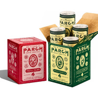 Parch Spiced Pinarita + Prickly Paloma Variety Pack, Ready To Drink Non Alcoholic Agave Cocktail Infused With Desert Botanicals & Adaptogens, Plant Based, Gluten Free & Vegan (8.4 Oz X 8 Pack)