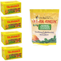 Bundle Packs - Sido Muncul Tolak Angin Herbal Supplement With Honey. 12X0.5Oz (Pack Of 4) + Sido Muncul Tolak Angin Permen - Herbal Peppermint Lozenges (Pack Of 1)